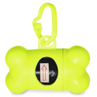 Porta bolsas para perros forma hueso personalizado